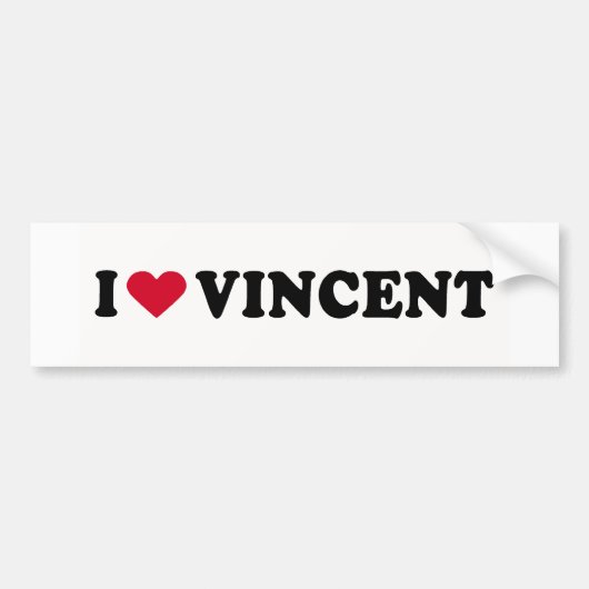 ヴィンセントが大好き バンパーステッカー (正面)