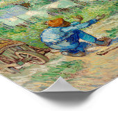 ヴィンセントによるミレー(1890)の後の最初のステップ ポスター (角)