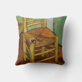 ヴィンセントの椅子と彼のパイプはヴィンセント・ヴァン・ゴッホ クッション (裏面)