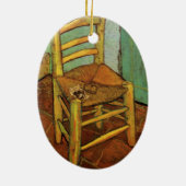 ヴィンセントの椅子と彼のパイプはヴィンセント・ヴァン・ゴッホ セラミックオーナメント (裏面)