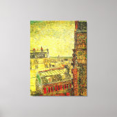 ヴィンセントの部屋から見たパリの景色 by ヴィンセント・ヴァン・ゴッホ キャンバスプリント (正面)