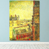 ヴィンセントの部屋から見たパリの景色 by ヴィンセント・ヴァン・ゴッホ キャンバスプリント (インサイチュ (ウッドフロア))