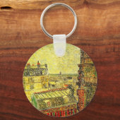 ヴィンセントの部屋から見たパリの景色 by ヴィンセント・ヴァン・ゴッホ キーホルダー (正面)