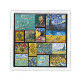 ヴィンセントヴァンゴッホアートギャラリーコラージュ アクリルトレー