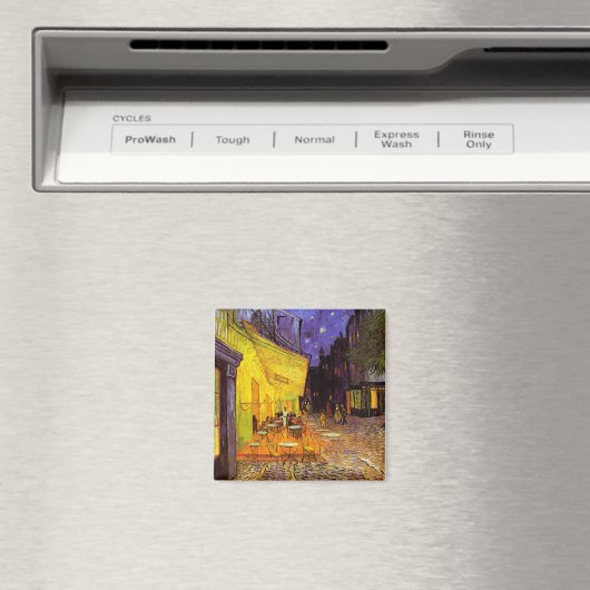 ヴィンセントヴァンゴッホカフェテラスアットナイトファインアート マグネット (インサイチュ (食洗機))