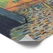 ヴィンセントヴァンゴッホカフェテラスat Night ポスター (角)