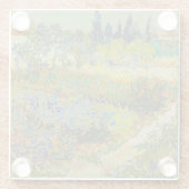 ヴィンセントヴァンゴッホガーデンアットアレス ガラスコースター (裏面)