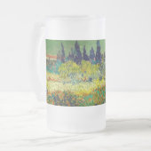 ヴィンセントヴァンゴッホガーデンアットアレス フロストグラスビールジョッキ (正面左)