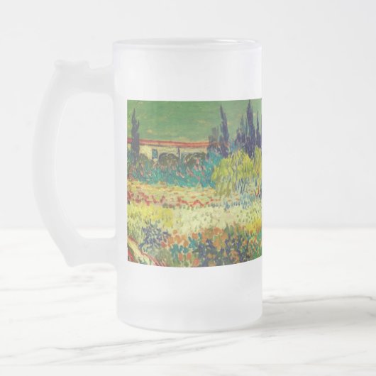 ヴィンセントヴァンゴッホガーデンアットアレス フロストグラスビールジョッキ (左)