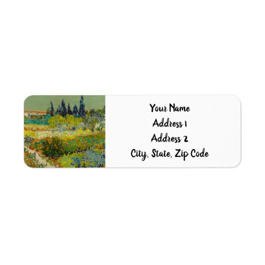 ヴィンセントヴァンゴッホガーデンアットアレス ラベル (正面)