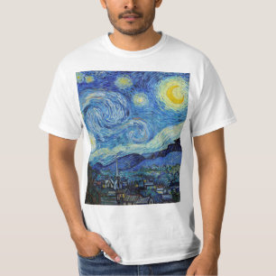 ヴィンセントヴァンゴッホスターリーナイトヴィンテージファインアート Tシャツ