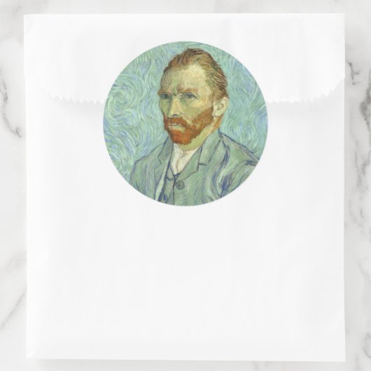 ヴィンセントヴァンゴッホセルフポートレートファインアート絵画ズ ラウンドシール (バッグ)