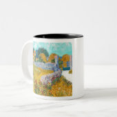 ヴィンセントヴァンゴッホファームハウスインプロヴァンス ツートーンマグカップ (正面左)