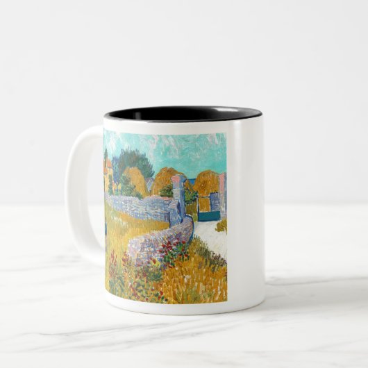 ヴィンセントヴァンゴッホファームハウスインプロヴァンス ツートーンマグカップ (正面左)