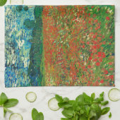 ヴィンセントヴァンゴッホポピーフィールドフローラヴィンテージアート キッチンタオル (折り畳み)