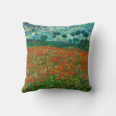 ヴィンセントヴァンゴッホポピーフィールドフローラヴィンテージアート クッション (裏面)