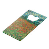 ヴィンセントヴァンゴッホポピーフィールドフローラヴィンテージアート クレジットカード栓抜き (正面アングル)