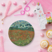 ヴィンセントヴァンゴッホポピーフィールドフローラヴィンテージアート ペーパープレート (パーティー)