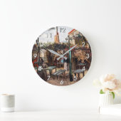 ヴィンセントヴァンゴッホラグインゲットオンモンマルトル ラージ壁時計 (ホーム)
