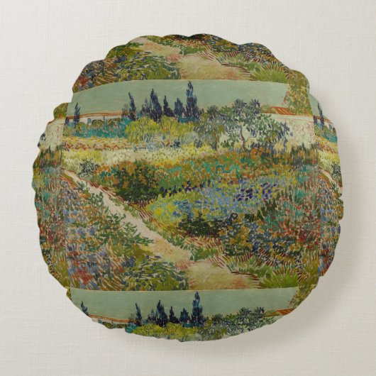 ヴィンセントヴァンゴッホヴィンテージガーデンアットアレス ラウンドクッション (正面)