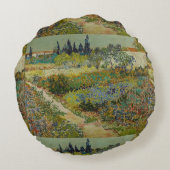 ヴィンセントヴァンゴッホヴィンテージガーデンアットアレス ラウンドクッション (裏面)