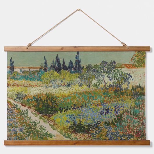 ヴィンセントヴァンゴッホヴィンテージガーデンアットアレス 吊り下げ型タペストリー (正面)