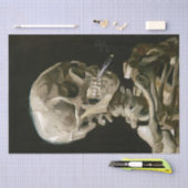 ヴィンセントヴァンゴッホ喫煙スケルトンデコパージュ 薄葉紙 (クラフト)