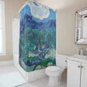 ヴィンセントヴァンゴッホ – オリーブツリーズウィズザアルピルズ シャワーカーテン (インサイチュ)
