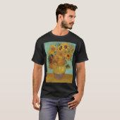 ヴィンセントヴァンゴッホ-サンフラワーズ Tシャツ (正面フル)