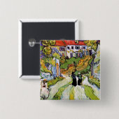 ヴィンセントヴァンゴッホ – ヴィレッジ通り&ステップ 缶バッジ (正面&裏面)