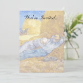 ヴィンセントヴァンゴッホ – 正午の休憩時間 – ファインアート 招待状 (スタンド正面)