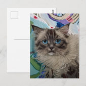 ヴィンセント猫ゴッホ葉書 ポストカード (正面/裏面)