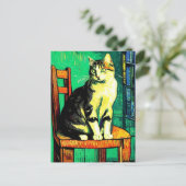 ヴィンセント猫ゴッホ葉書 ポストカード (スタンド正面)