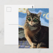 ヴィンセント猫ゴッホ葉書 ポストカード (正面/裏面)