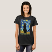 ヴィンセント猫ゴッホTシャツ Tシャツ (正面フル)