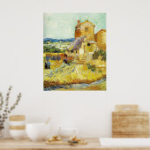 ヴィンセント絵画・ヴァン・ゴッホの「老風車小屋」（1888年） ポスター (キッチン)