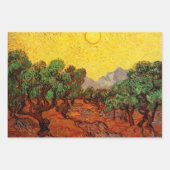 ヴィンセント違う・ヴァン・ゴッホによるオリーブの木の情景3 ラッピングペーパーシート (正面3)