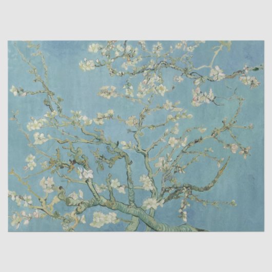 ヴィンセント・ファン・ゴッホの「アーモンドの花」 薄葉紙 (正面)