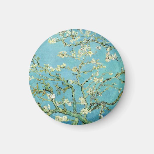 ヴィンセント・ファン・ゴッホの「桜の花」 マグネット (正面)
