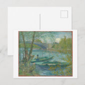 ヴィンセント・ファン・ゴッホ絵画「春の魚釣り」 ポストカード (正面/裏面)