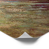 ヴィンセント・ファン・ゴッホ自画像と麦わら帽子 ポスター (角)