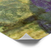 ヴィンセント・ファン・ゴッホ自画像と麦わら帽子 ポスター (角)