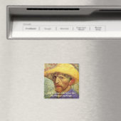 ヴィンセント・ファン・ゴッホ自画像と麦わら帽子 マグネット (インサイチュ (食洗機))