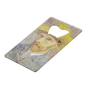 ヴィンセント・ファン・ゴッホ – わら帽子と自画像 クレジットカード栓抜き (正面アングル)