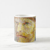 ヴィンセント・ファン・ゴッホ – わら帽子と自画像 コーヒーマグカップ (中央)