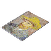 ヴィンセント・ファン・ゴッホ – わら帽子と自画像 ノートブック (左側)