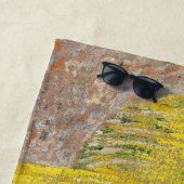 ヴィンセント・ファン・ゴッホ – わら帽子と自画像 ビーチタオル (インサイチュ)