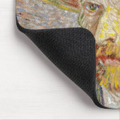 ヴィンセント・ファン・ゴッホ – わら帽子と自画像 マウスパッド (コーナー)