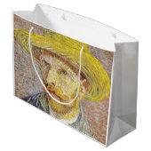 ヴィンセント・ファン・ゴッホ – わら帽子と自画像 ラージペーパーバッグ (裏面アングル)