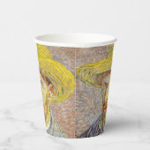 ヴィンセント・ファン・ゴッホ – わら帽子と自画像 紙コップ (右)